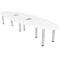 Skutchi Designs 45 in W, 120 in L, 29 in H, Engineered Wood Top, White H-OVL-46119PT-09-EL - alternate 1